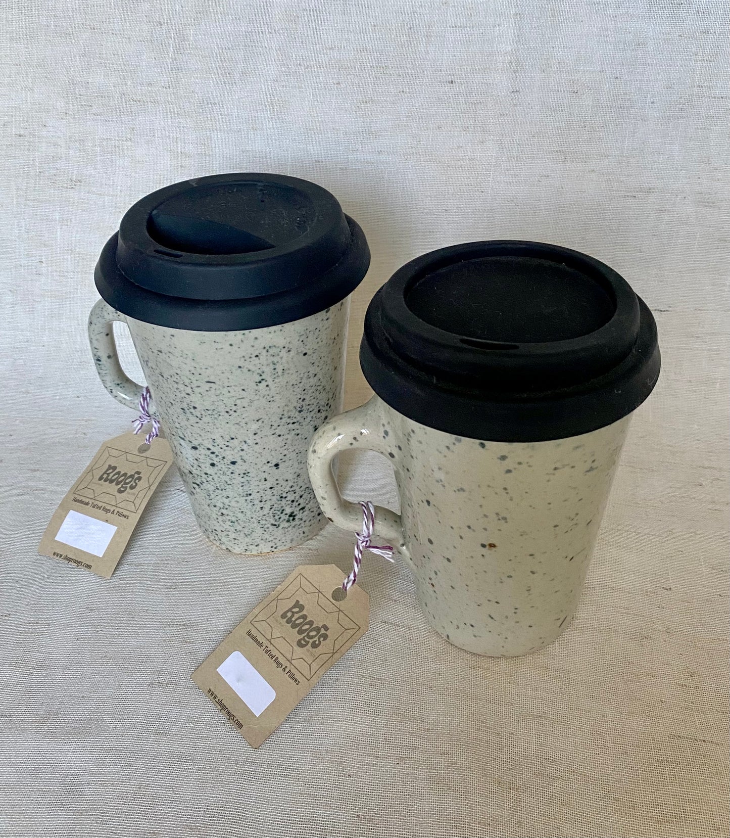 Speckled Tonala Stoneware To-Go Mugs