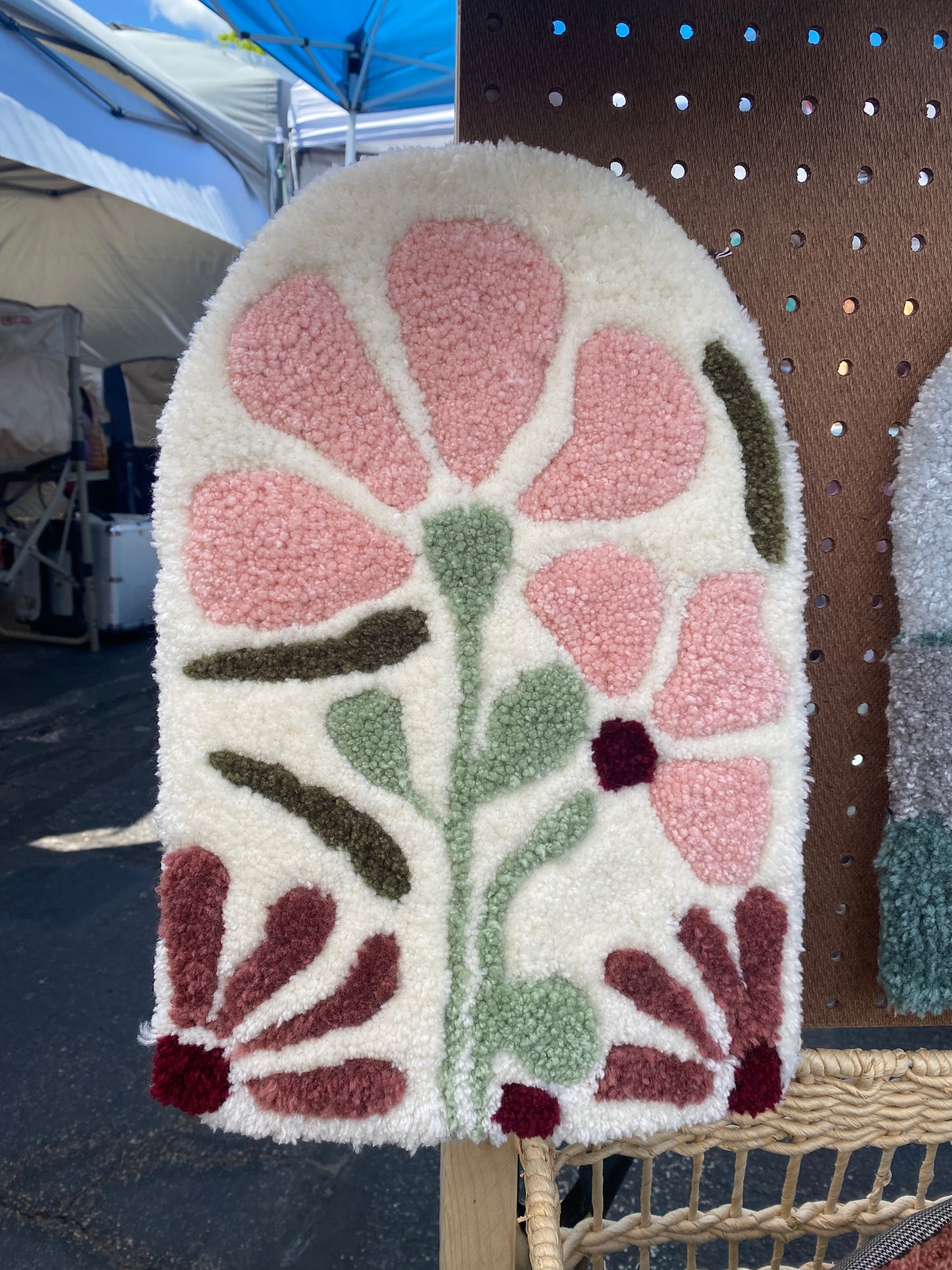 Floral Rounded Wall Hanging