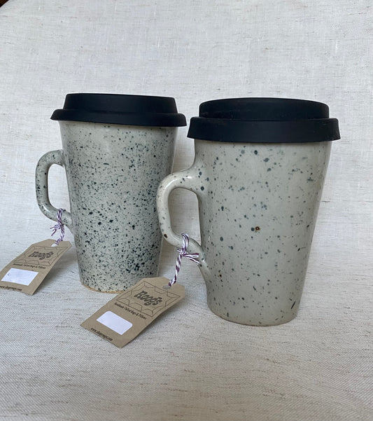 Speckled Tonala Stoneware To-Go Mugs